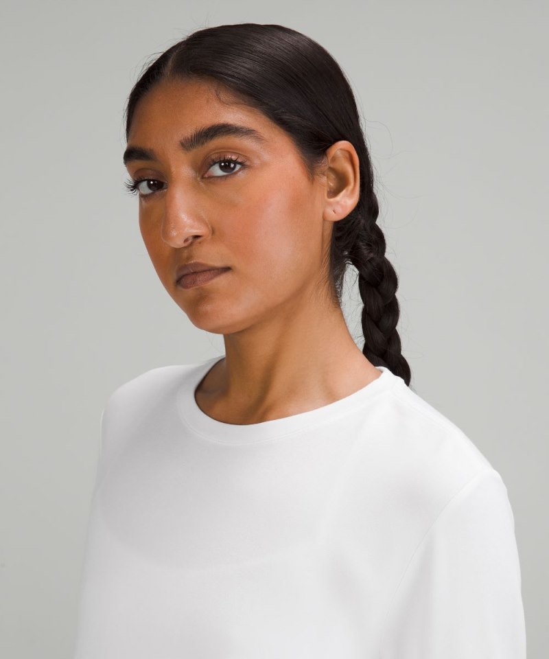 Lululemon Love Modal Fleece Long-Sleeve Shirt White Online Outlet Sale