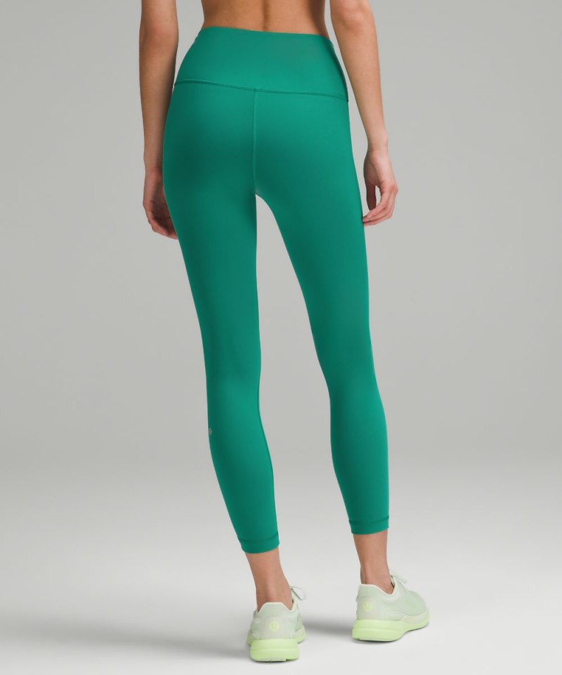 Lululemon Wunder Train High-Rise Tight 25" Cascadia Green Online Outlet Sale
