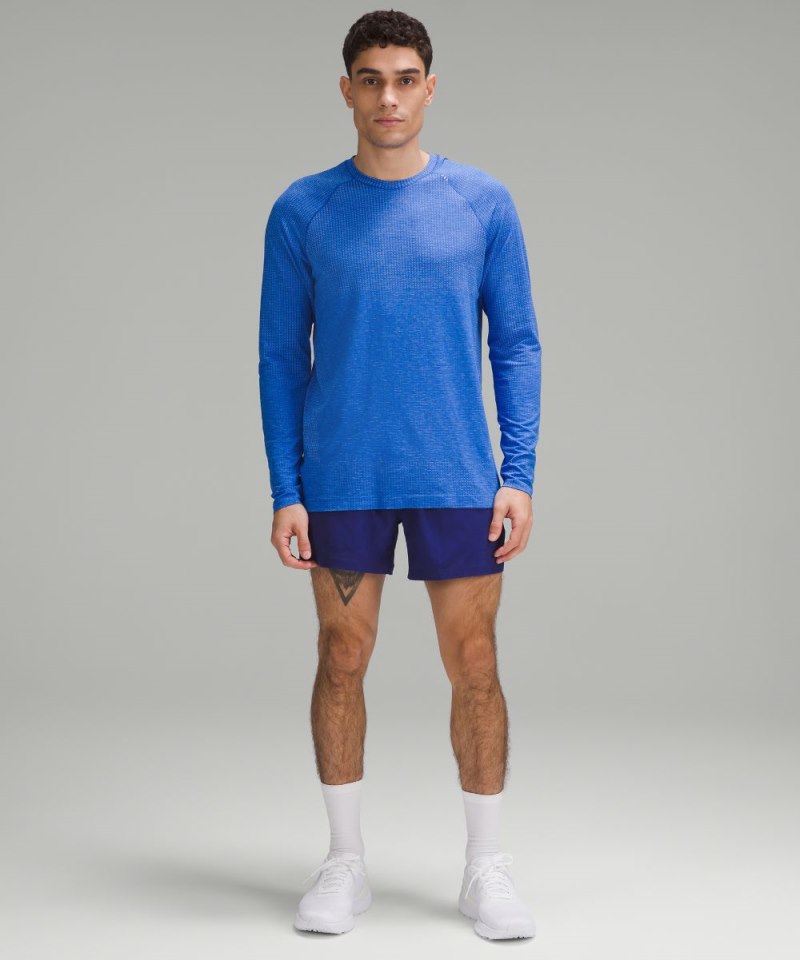 Lululemon Pace Breaker Linerless Short 5" Larkspur Online Outlet Sale