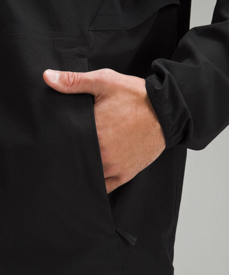 Lululemon Sojourn Windbreaker Jacket Black Online Outlet Sale
