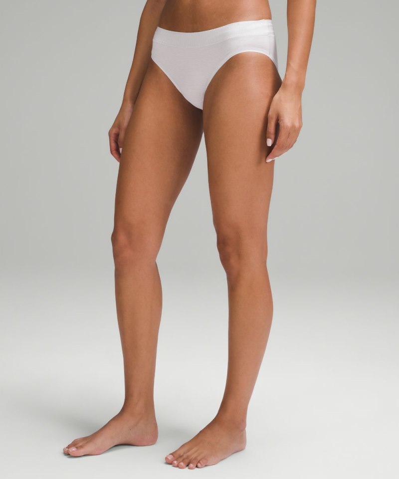 Lululemon UnderEase Mid-Rise Bikini Underwear *5 Pack Larkspur / Ideal Mint / Jumie Stripe White Vapor / Silver Drop / Black (not available) Online Outlet Sale