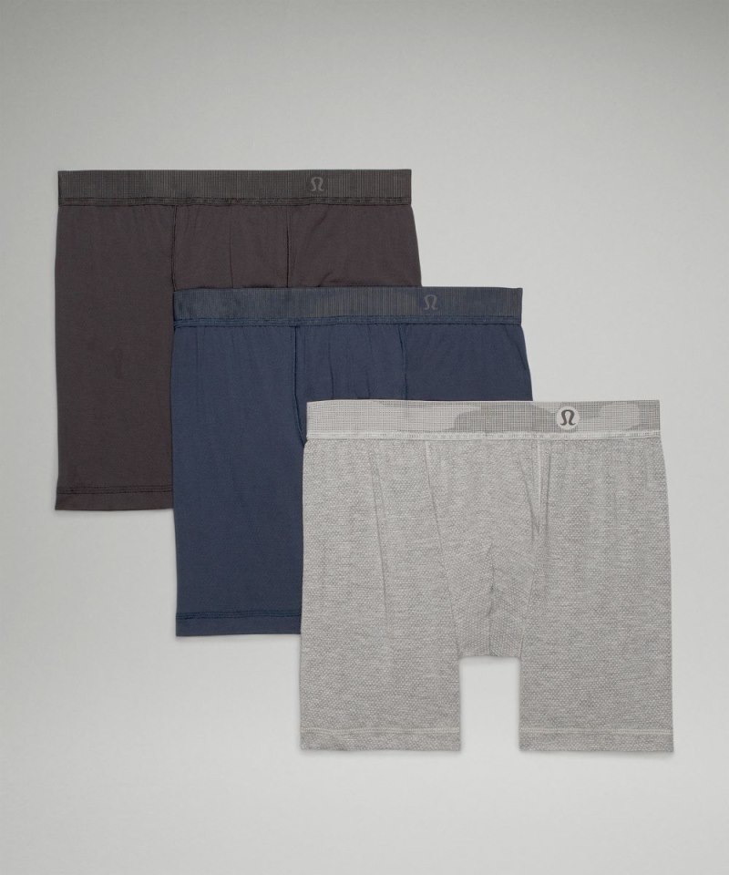 Lululemon Always In Motion Mesh Boxer 5" *3 Pack Black / Heathered Core Medium Grey / True Navy Online Outlet Sale