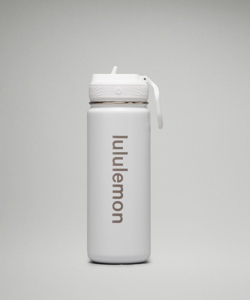 Lululemon Back to Life Sport Bottle 18oz *Straw Lid White Online Outlet Sale