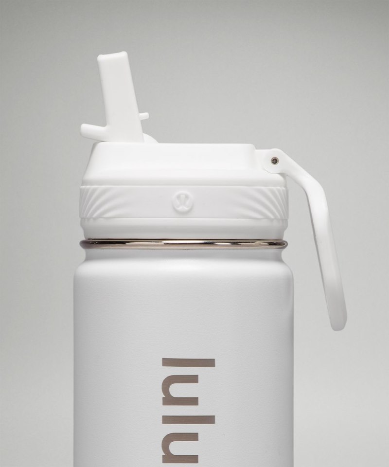Lululemon Back to Life Sport Bottle 18oz *Straw Lid White Online Outlet Sale