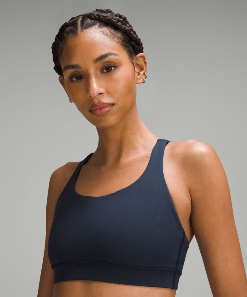 Lululemon lululemon Energy Bra *Medium Support, B–D Cups True Navy Online Outlet Sale