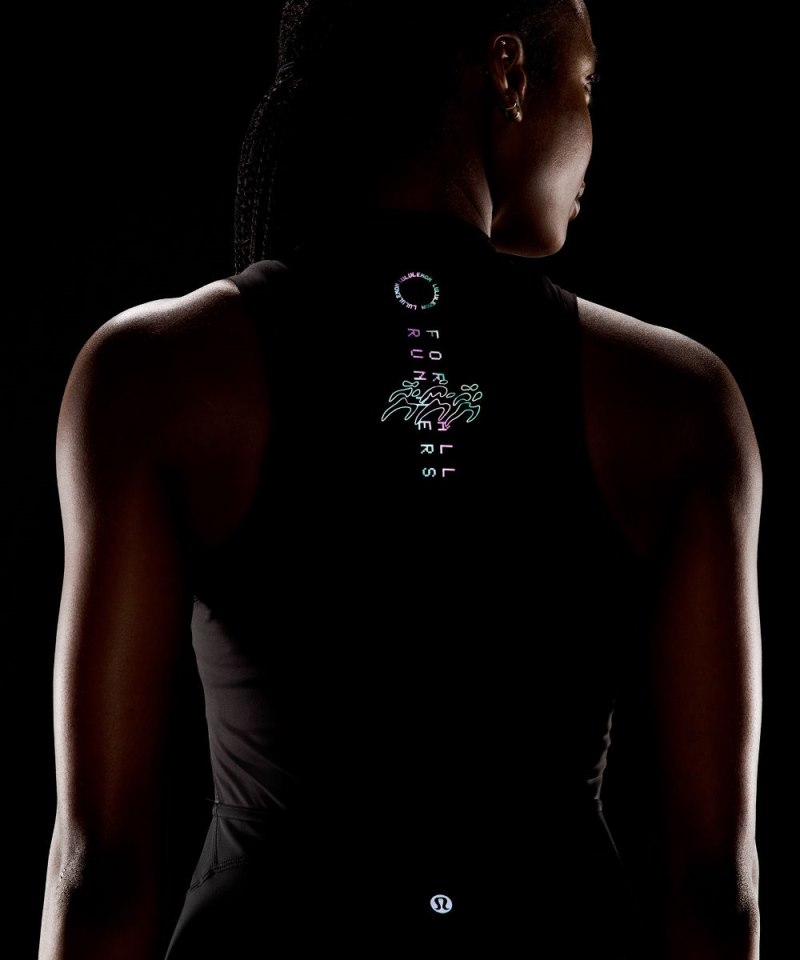 Lululemon Nulux Zip-Up Track Bodysuit 3" Black Online Outlet Sale