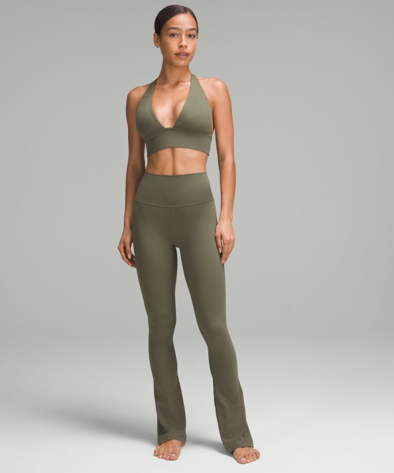 Lululemon lululemon Align™ Halter Bra *Light Support, C / D Cup Army Green Online Outlet Sale