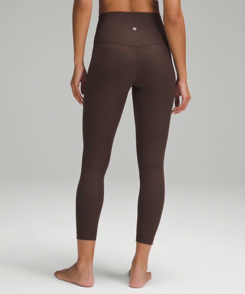 Lululemon lululemon Align™ High-Rise Ribbed Pant 25" Espresso (not available) Online Outlet Sale
