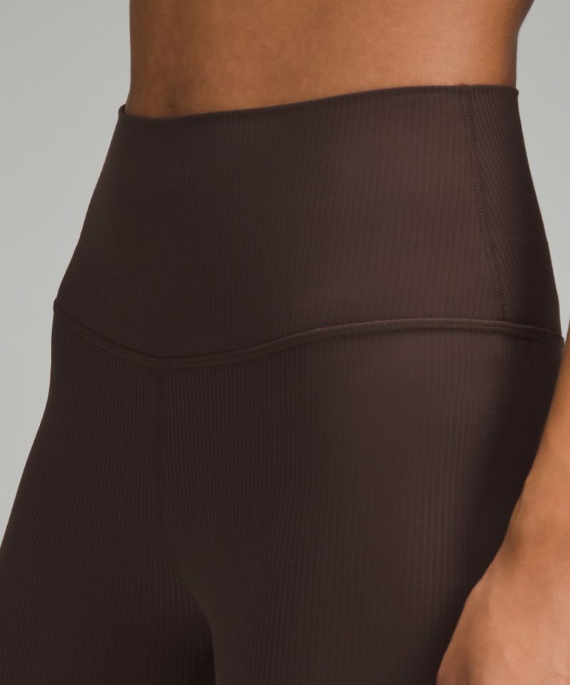 Lululemon lululemon Align™ High-Rise Ribbed Pant 25" Espresso (not available) Online Outlet Sale