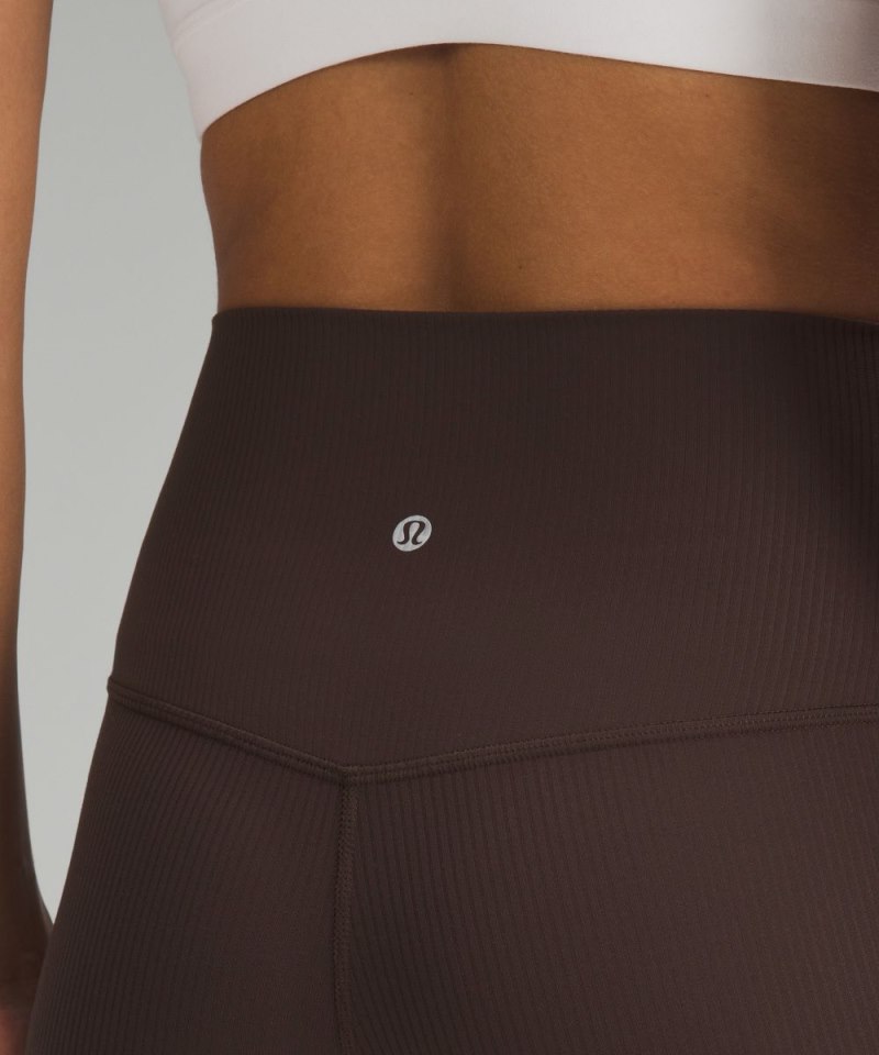 Lululemon lululemon Align™ High-Rise Ribbed Pant 25" Espresso (not available) Online Outlet Sale