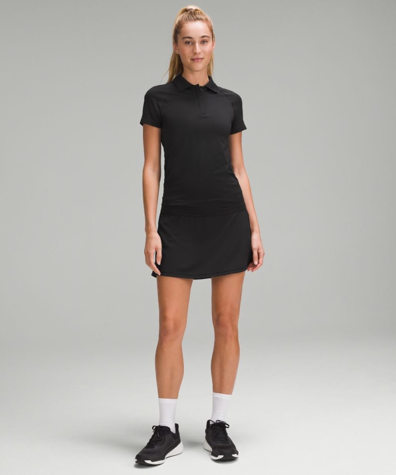 Lululemon Swiftly Tech Short-Sleeve Polo Shirt Black / Black (not available) Online Outlet Sale