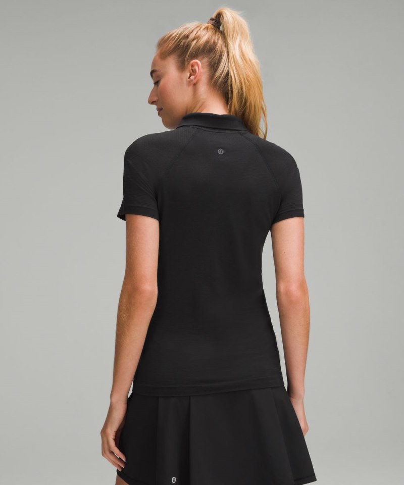 Lululemon Swiftly Tech Short-Sleeve Polo Shirt Black / Black (not available) Online Outlet Sale