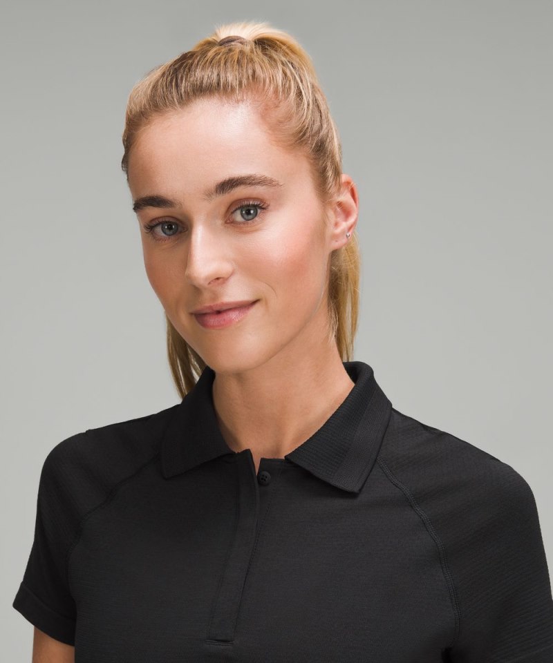 Lululemon Swiftly Tech Short-Sleeve Polo Shirt Black / Black (not available) Online Outlet Sale