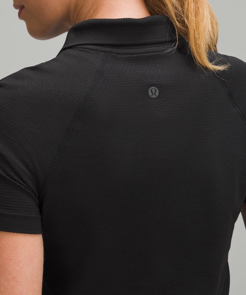 Lululemon Swiftly Tech Short-Sleeve Polo Shirt Black / Black (not available) Online Outlet Sale