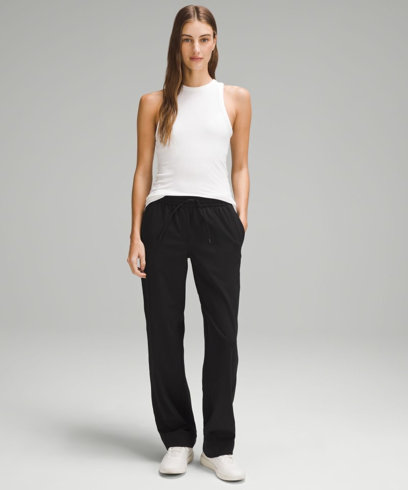 Lululemon Straight-Leg Mid-Rise Pant Luxtreme *Regular Black Online Outlet Sale