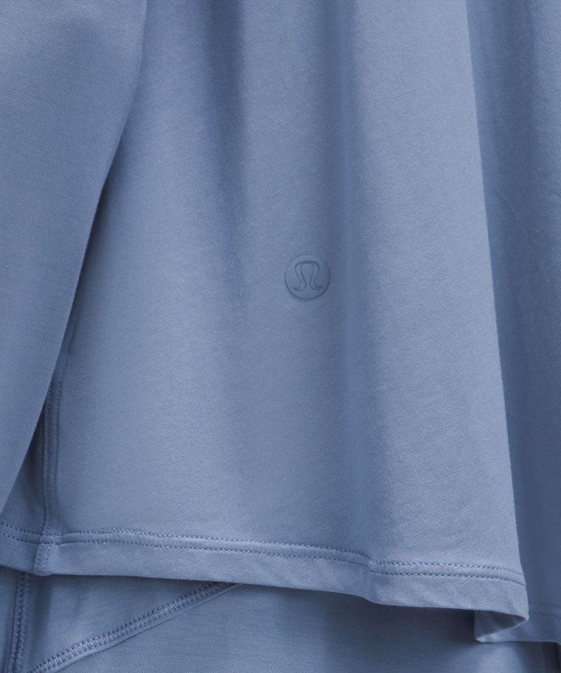 Lululemon Modal Relaxed-Fit Lounge Long-Sleeve Shirt Oasis Blue Online Outlet Sale