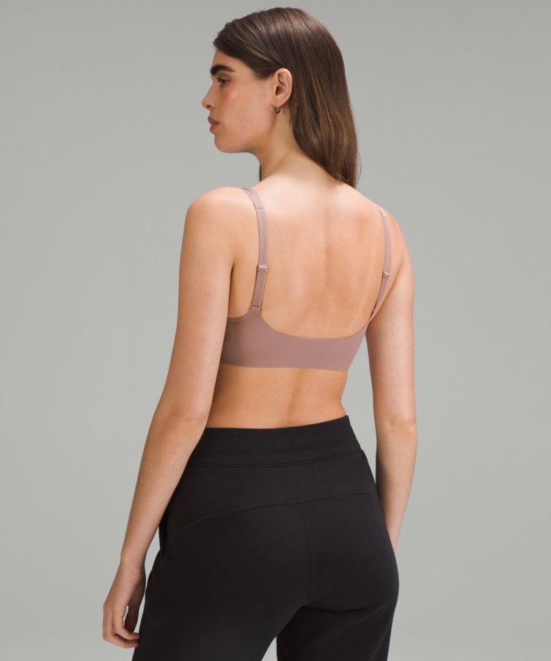 Lululemon Wundermost Ultra-Soft Nulu Scoop-Neck Bralette A–D Cups Twilight Rose Online Outlet Sale