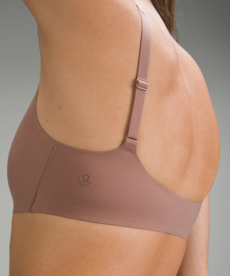 Lululemon Wundermost Ultra-Soft Nulu Scoop-Neck Bralette A–D Cups Twilight Rose Online Outlet Sale
