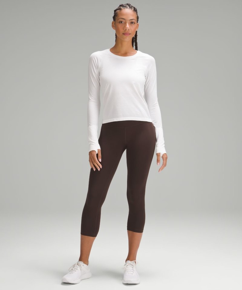Lululemon Wunder Train High-Rise Crop 23" Espresso (not available) Online Outlet Sale