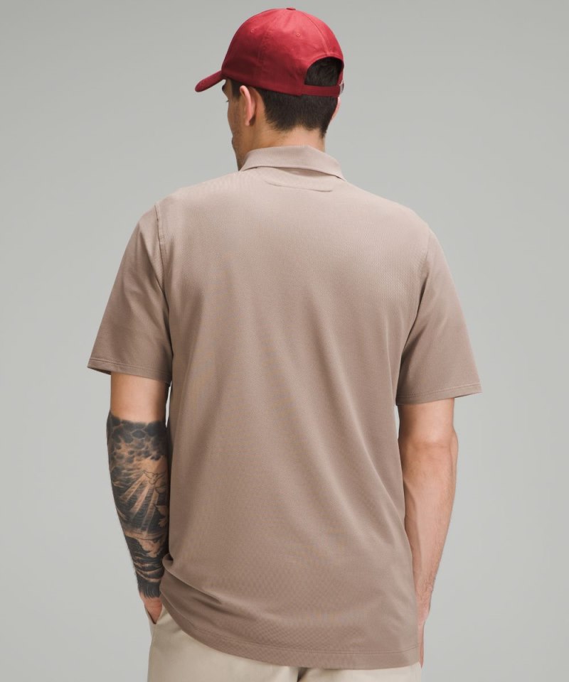 Lululemon Classic-Fit Pique Short-Sleeve Polo Shirt Taupetastic Online Outlet Sale