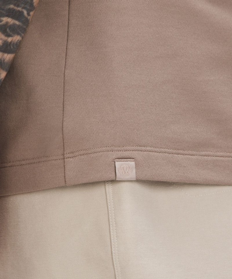 Lululemon Classic-Fit Pique Short-Sleeve Polo Shirt Taupetastic Online Outlet Sale