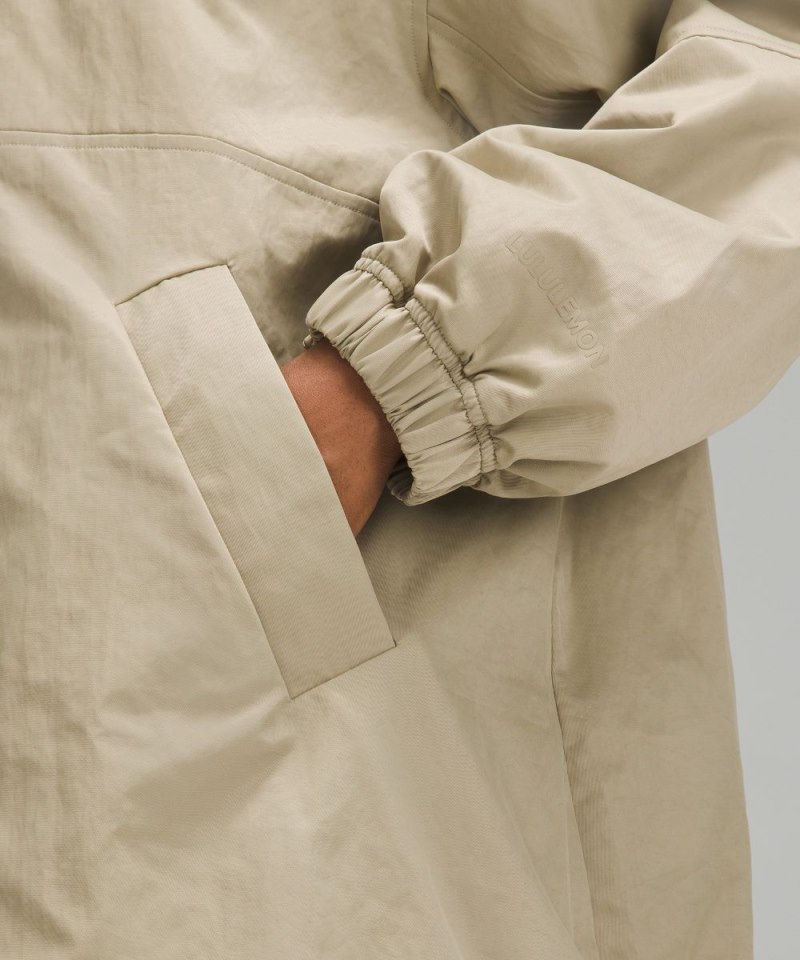 Lululemon Lightweight Oversized Coaches Jacket Compass Khaki Online Outlet Sale
