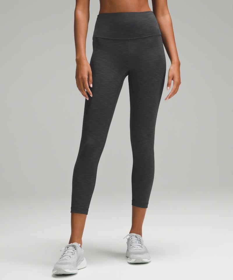 Lululemon Wunder Train High-Rise Tight 25" Heathered Graphite Grey Online Outlet Sale