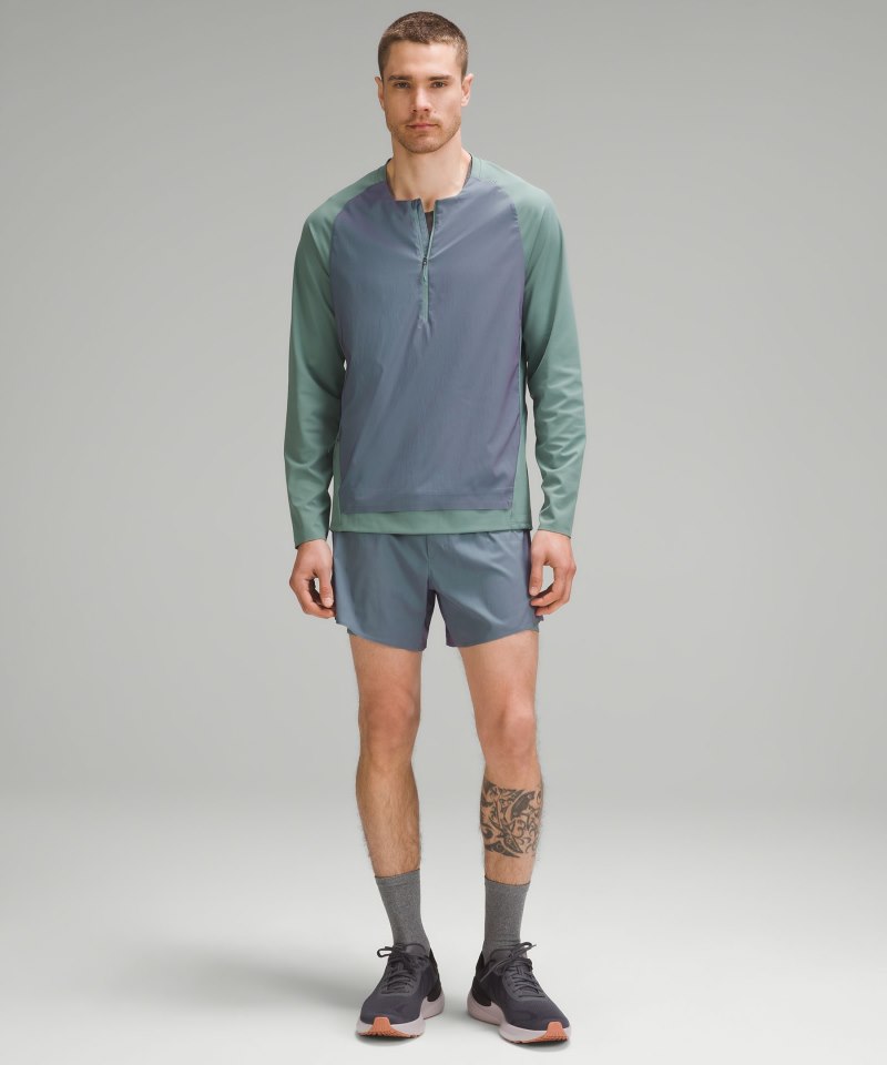 Lululemon Fast and Free Lined Short 5" *Iridescent Tidewater Teal / Power Purple Online Outlet Sale