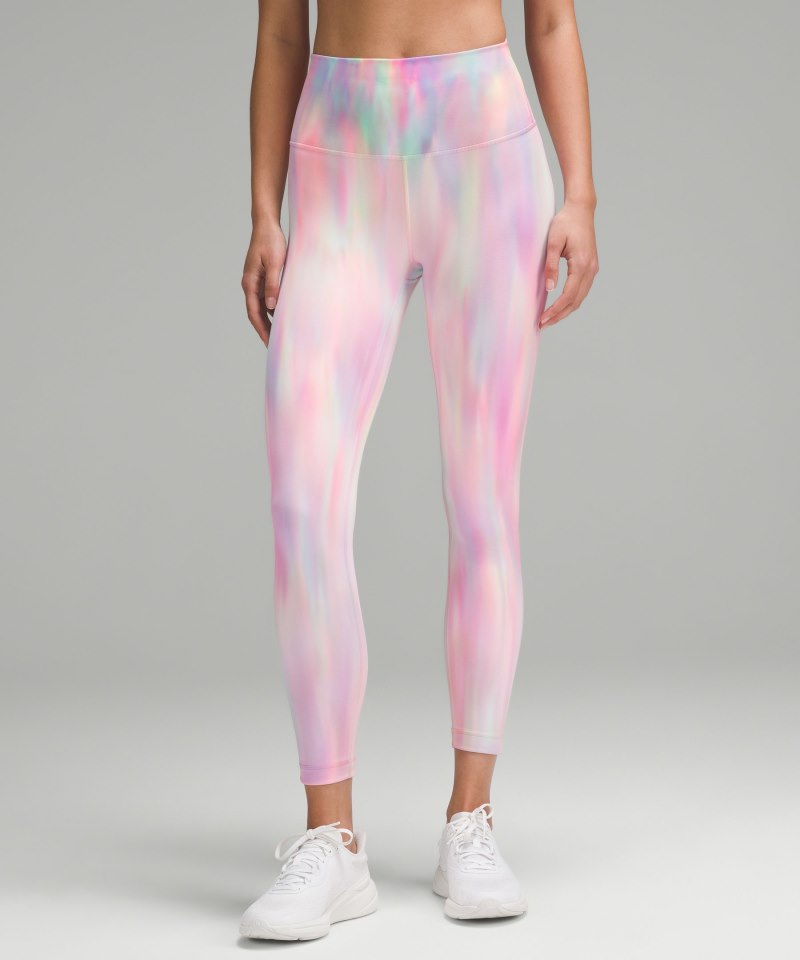 Lululemon Wunder Train High-Rise Tight 25" *Wash Psychedelic Wash Multi Online Outlet Sale