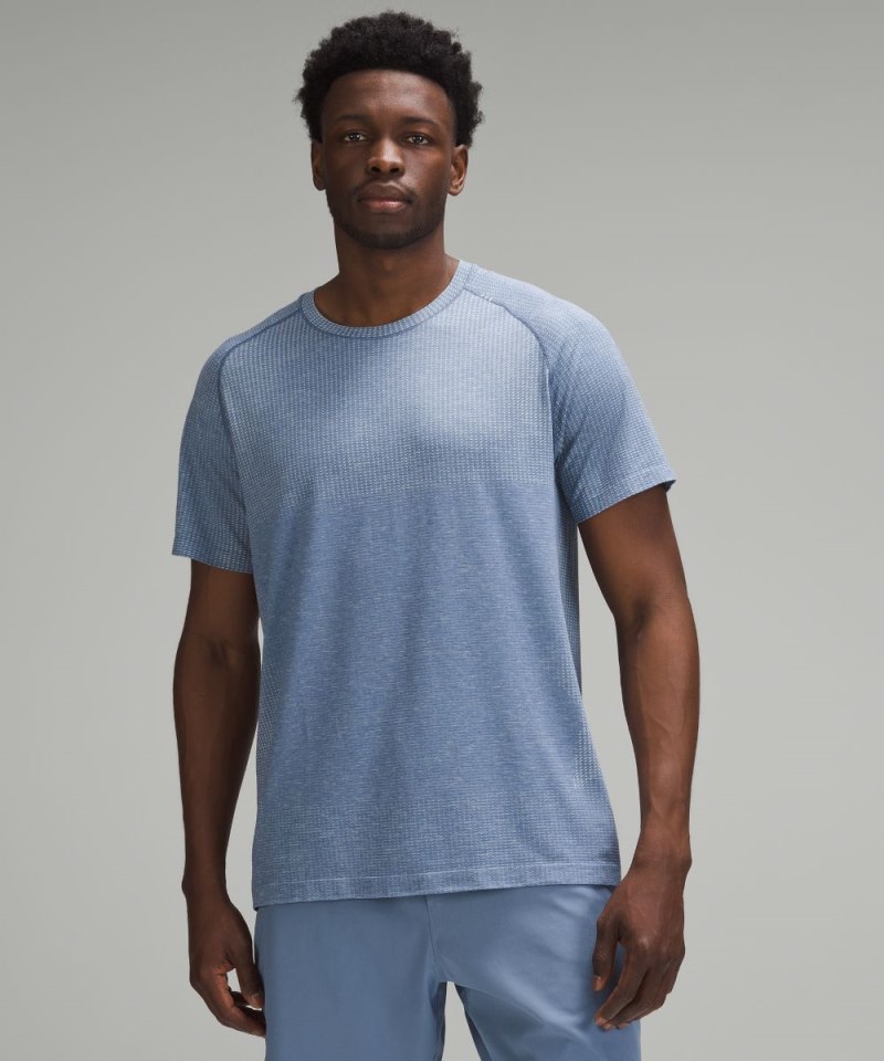 Lululemon Metal Vent Tech Short-Sleeve Shirt *Updated Fit Sundance / Oasis Blue Online Outlet Sale