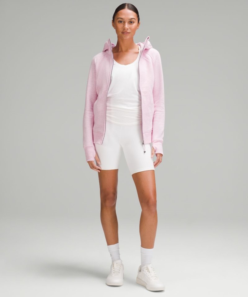 Lululemon Scuba Full-Zip Hoodie Heathered Vitapink Online Outlet Sale