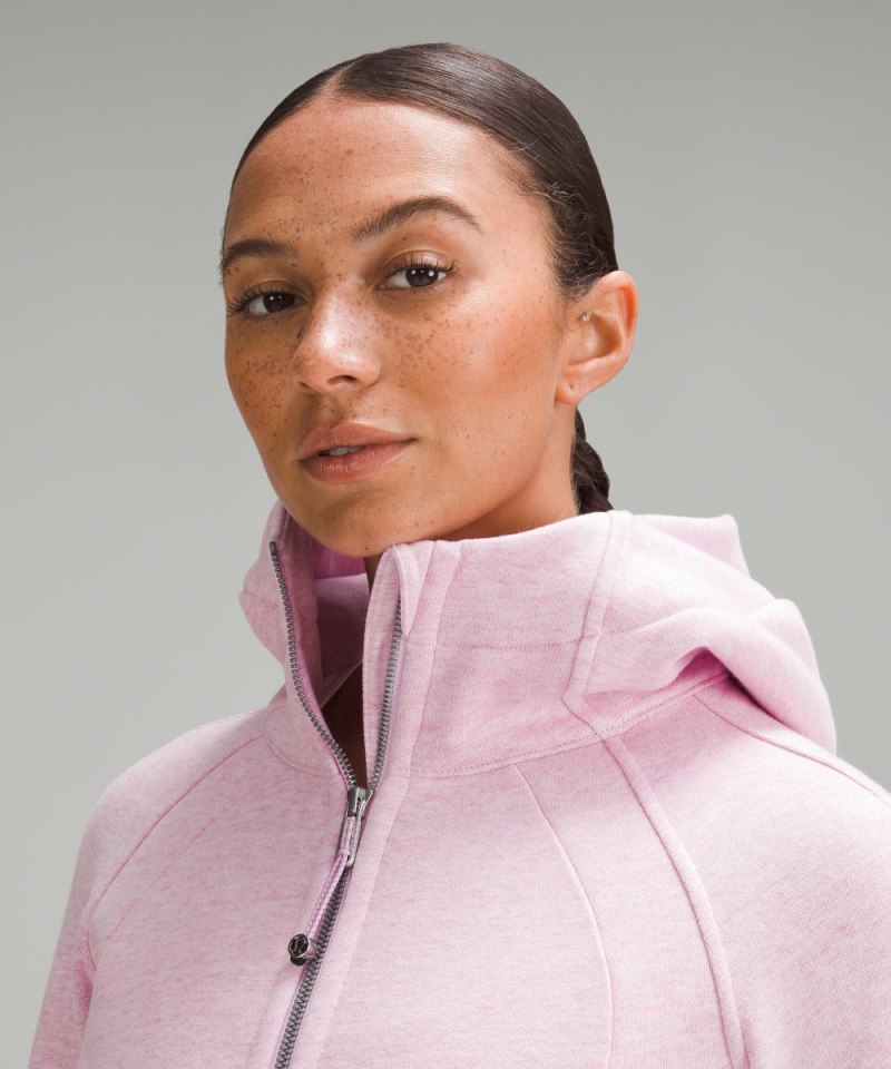 Lululemon Scuba Full-Zip Hoodie Heathered Vitapink Online Outlet Sale