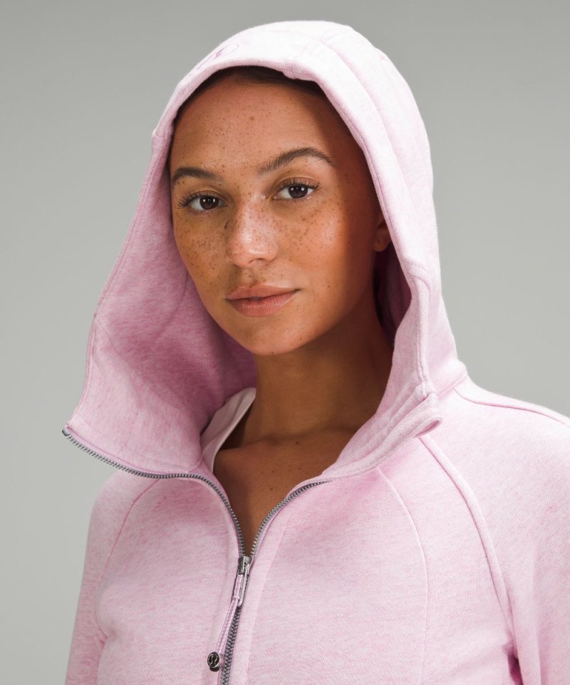 Lululemon Scuba Full-Zip Hoodie Heathered Vitapink Online Outlet Sale