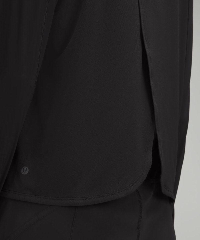 Lululemon Mesh Panelled Running Long-Sleeve Shirt Black Online Outlet Sale