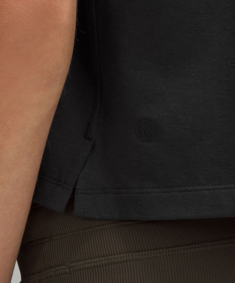 Lululemon Classic-Fit Cotton-Blend T-Shirt Black Online Outlet Sale