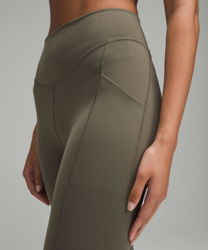 Lululemon Wunder Under SmoothCover Tight with Pockets 25" Army Green Online Outlet Sale