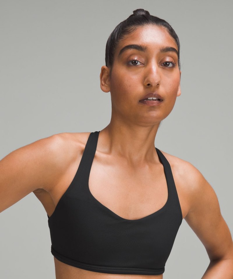 Lululemon Free to Be Bra - Wild *Light Support, A / B Cup Black Online Outlet Sale