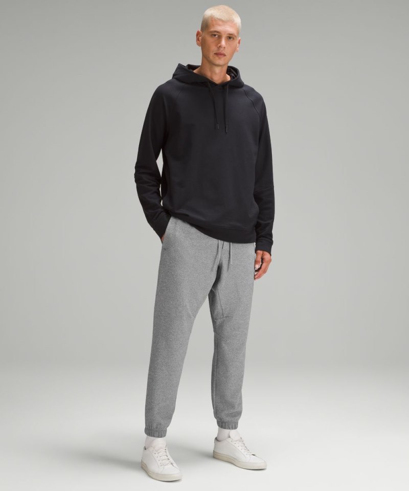Lululemon Textured Double-Knit Cotton Jogger Heathered Medium Grey / Black Online Outlet Sale