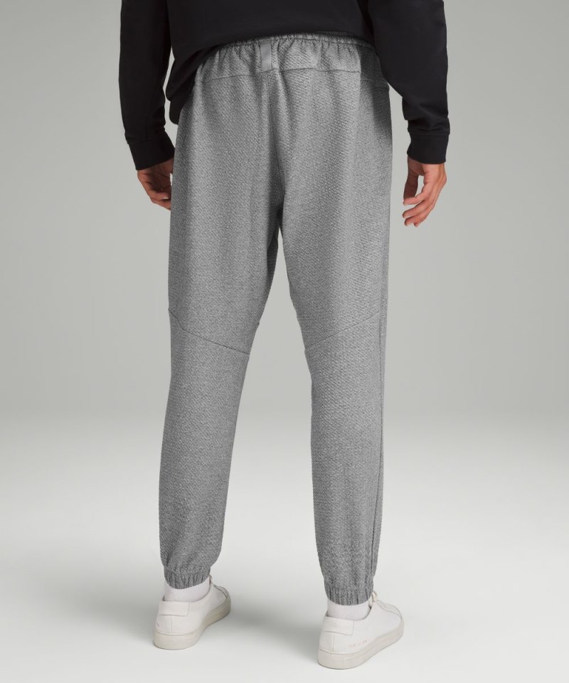 Lululemon Textured Double-Knit Cotton Jogger Heathered Medium Grey / Black Online Outlet Sale