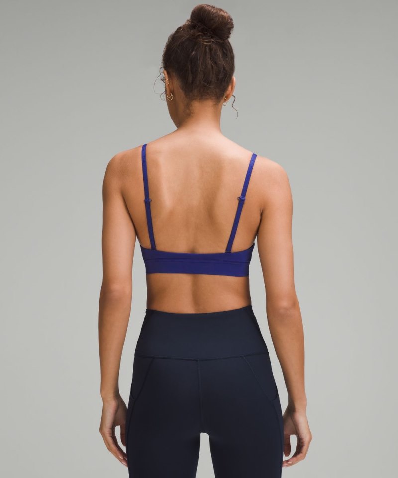 Lululemon License to Train Triangle Bra Light Support, A / B Cup *Graphic Larkspur Online Outlet Sale