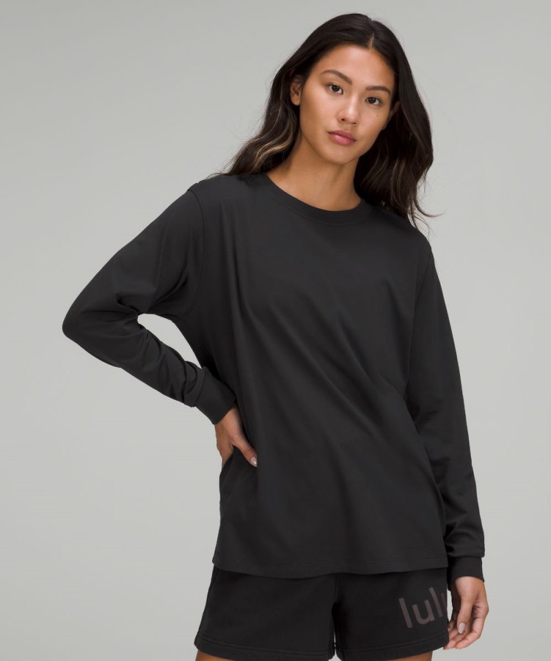 Lululemon All Yours Long-Sleeve Shirt Black Online Outlet Sale