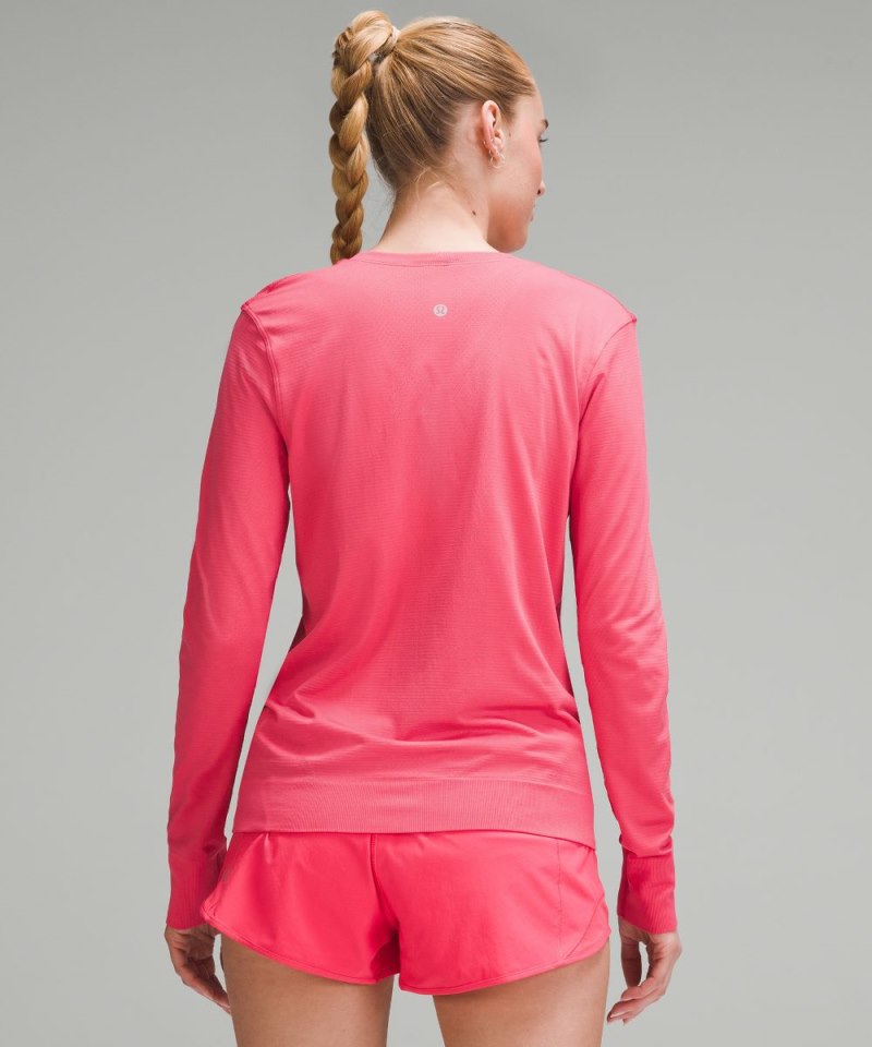 Lululemon Swiftly Relaxed Long-Sleeve Shirt Glaze Pink / Glaze Pink Online Outlet Sale