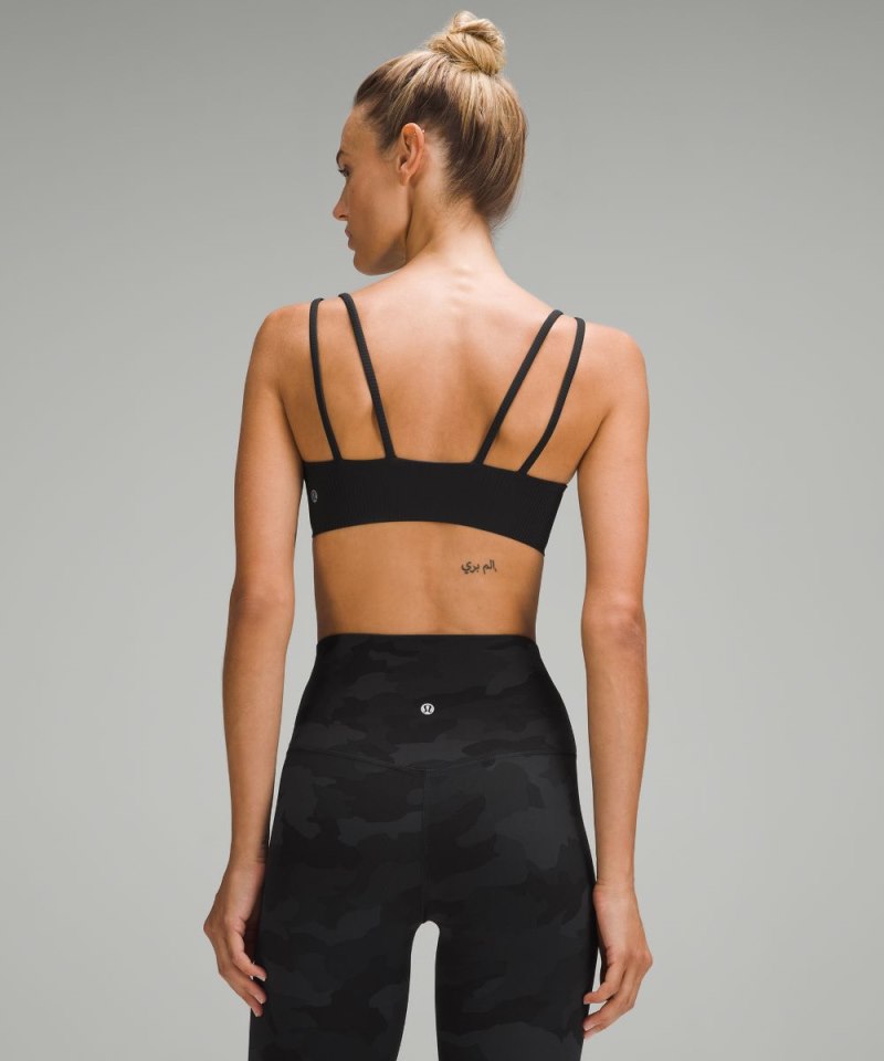 Lululemon Like a Cloud Ribbed Bra *Light Support, B / C Cup Black Online Outlet Sale
