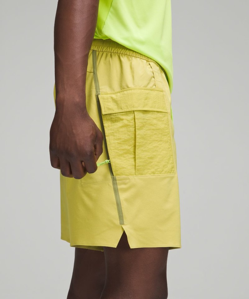 Lululemon Water-Repellent Hiking Short 8" Yellow Pear Online Outlet Sale
