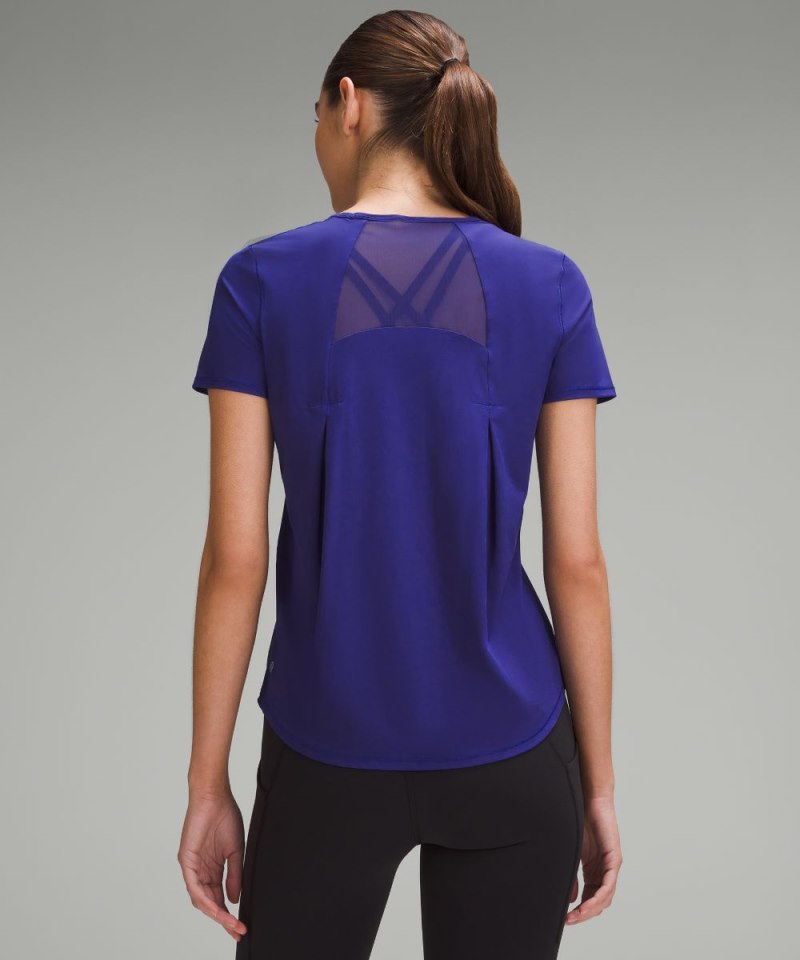 Lululemon Sculpt Short-Sleeve Shirt Larkspur Online Outlet Sale