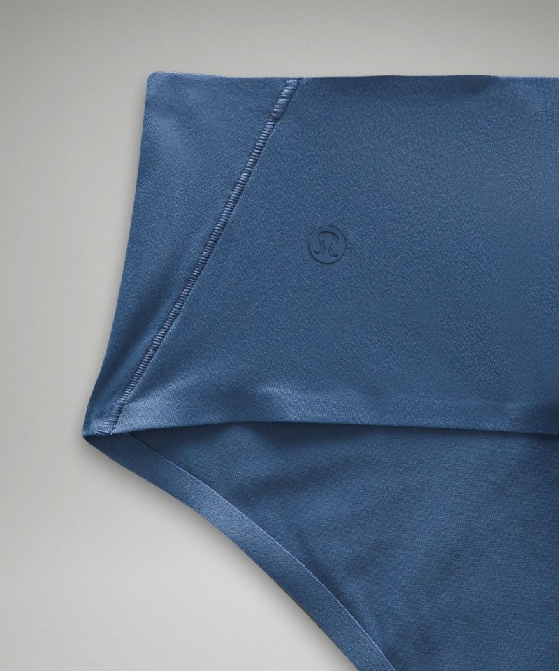 Lululemon Wundermost Ultra-Soft Nulu High-Waist Thong Underwear *3 Pack Mojave Tan / Oasis Blue / Glaze Pink Online Outlet Sale