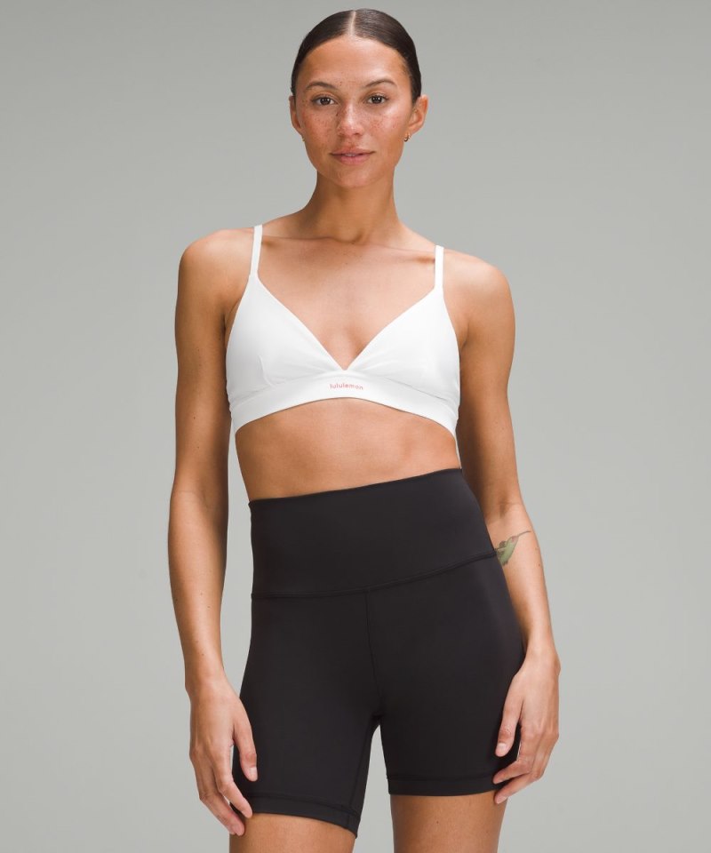 Lululemon License to Train Triangle Bra *Light Support, A / B Cup White Online Outlet Sale