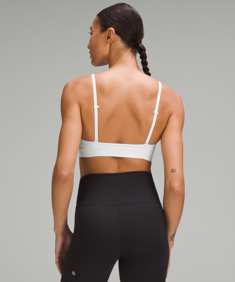 Lululemon License to Train Triangle Bra *Light Support, A / B Cup White Online Outlet Sale