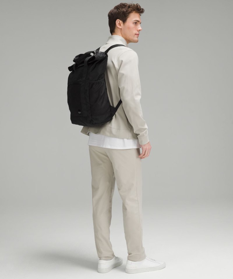 Lululemon Packable Backpack 32L Black / Traverse Grey Online Outlet Sale