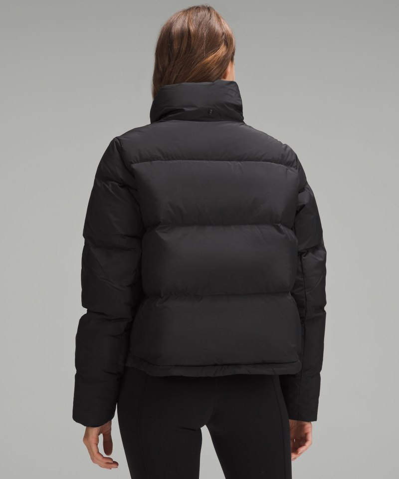 Lululemon Wunder Puff Cropped Jacket Black Online Outlet Sale